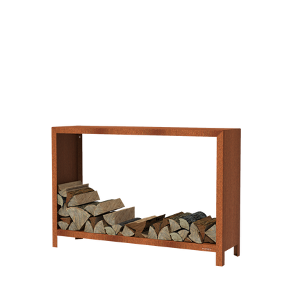 FORNO Almacén de madera Acero Corten (1500 x 400 x 1000)