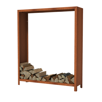 FORNO Almacén de madera Acero Corten (1500 x 400 x 1800)