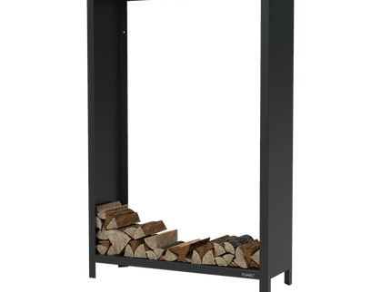 FORNO Almacén de madera Negro (1200 x 400 x 1800)