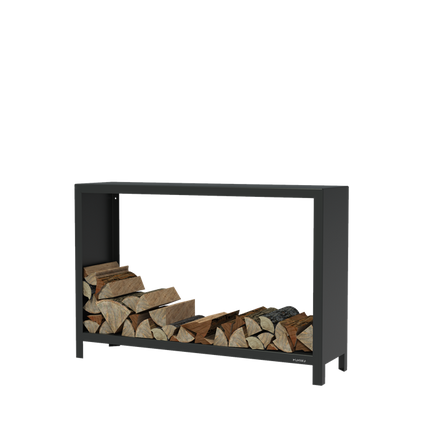 FORNO Almacén de madera Negro (1500 x 400 x 1000)