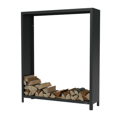 FORNO Almacén de madera Negro (1500 x 400 x 1800) - BHG1.2 (1500 x 400 x 1800)