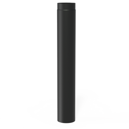 FORNO Tubo de estufa 100 cm Negro (Ø15)