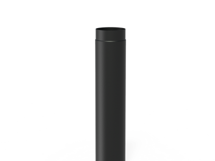 FORNO Tubo de estufa 75 cm Negro (Ø20)