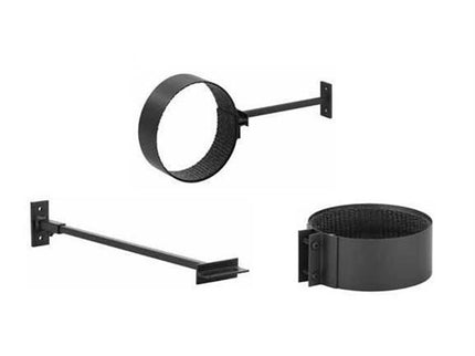 FORNO Abrazadera de pared Negro (Ø15)