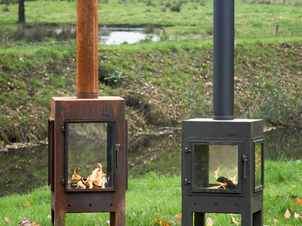 Estufa de leña Digna XL negra FORNO