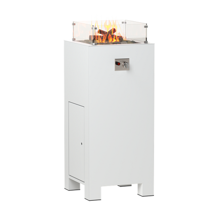 FORNO Mesa de fuego Brann Aluminio Blanco (550 x 550 x 1200)