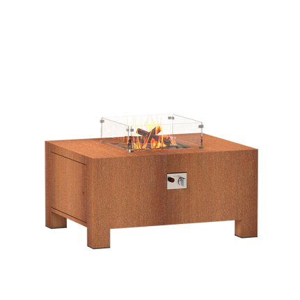 FORNO Mesa de fuego Brann Acero Corten (1000 x 800 x 500)