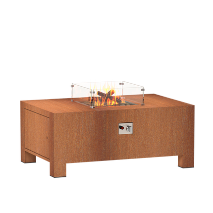 FORNO Mesa de fuego Brann Acero Corten (1200 x 800 x 500)
