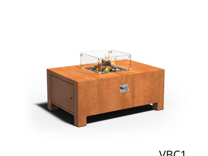 Mesa brasero Brann acero corten FORNO