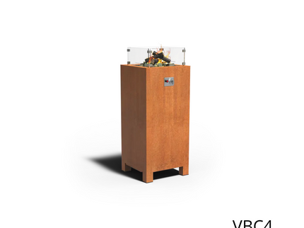 Mesa brasero Brann acero corten FORNO