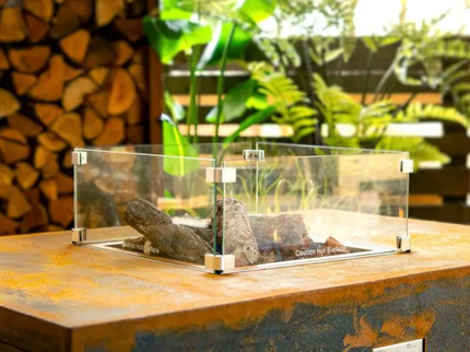 Mesa brasero Brann acero corten FORNO