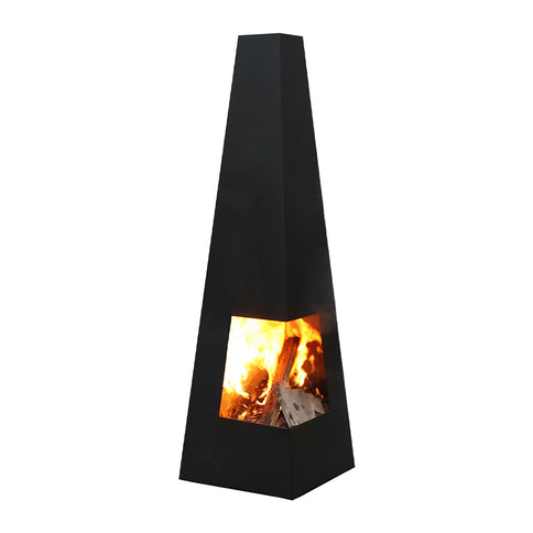 Chimenea de jardín Chacana XL acero negra GardenMaxX
