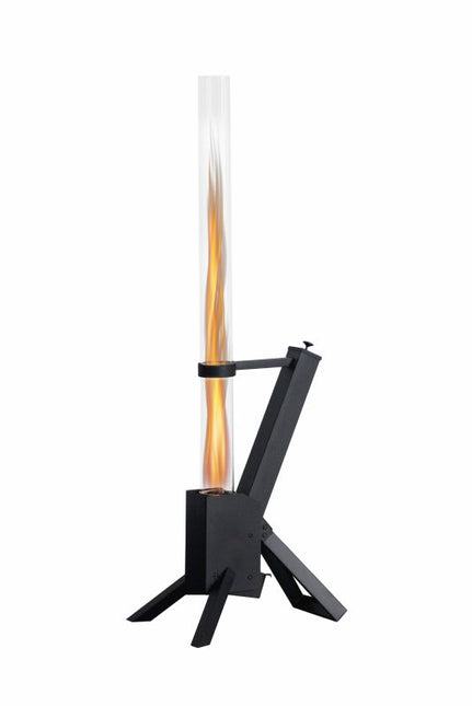Estufa exterior de pellets Lounge negra Green Flame