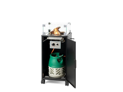 Chimenea de gas Move negra Happy Cocooning