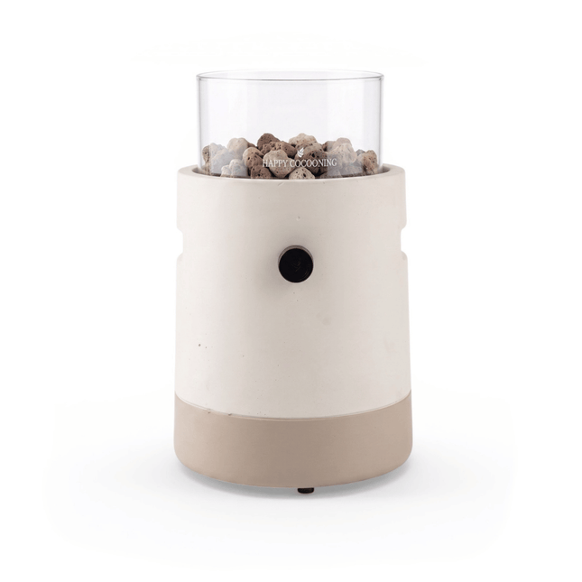 Chimenea de mesa Lumi Cone Split beige Happy Cocooning