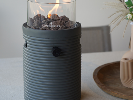 Chimenea de mesa Lumi Groove antracita Happy Cocooning