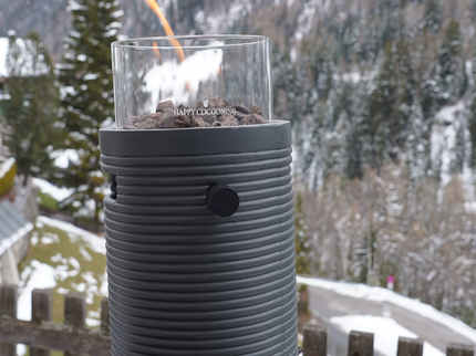 Chimenea de mesa Lumi Groove antracita Happy Cocooning