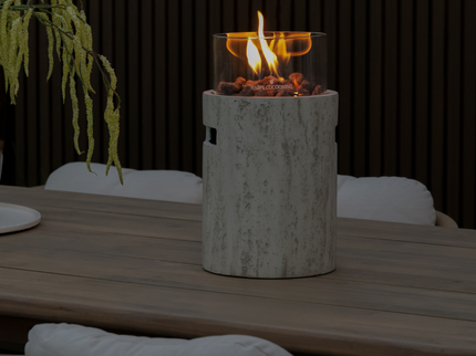 Chimenea de mesa Lumi Stone Happy Cocooning