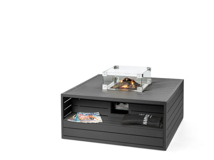 Happy Cocooning Vuurtafel Aluminium Vierkant-Antraciet