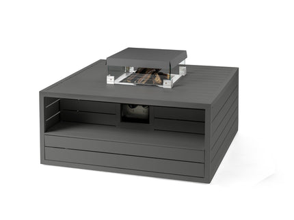 Happy Cocooning Vuurtafel Aluminium Vierkant-Antraciet