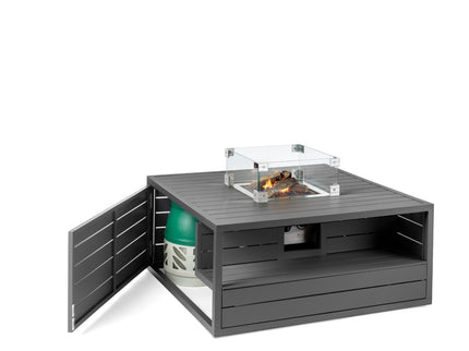 Happy Cocooning Vuurtafel Aluminium Vierkant-Antraciet