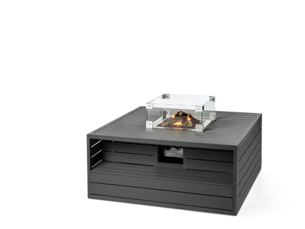Happy Cocooning Vuurtafel Aluminium Vierkant-Antraciet