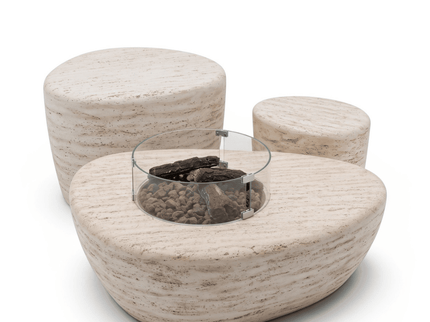 Happy Cocooning vuurtafel Estate Organic 107 travertin