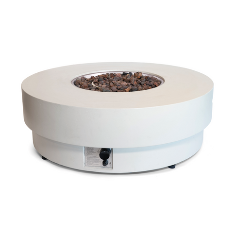 Mesa brasero Estate Round 105 beige Happy Cocooning