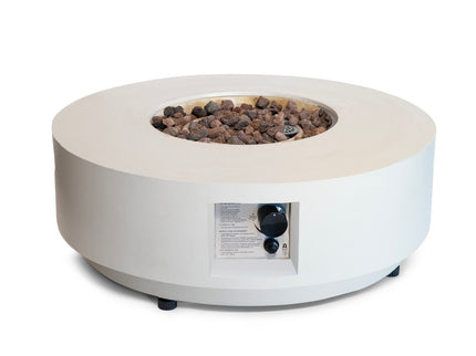 Mesa brasero Estate Round 76 beige Happy Cocooning