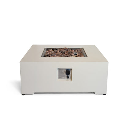 Happy Cocooning vuurtafel Estate Square 88 oyster beige