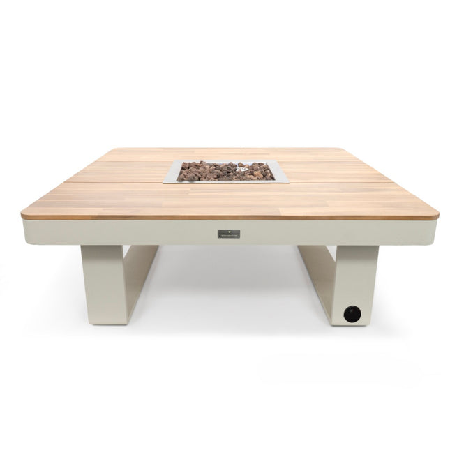 Mesa brasero Horizon 95 beige Happy Cocooning