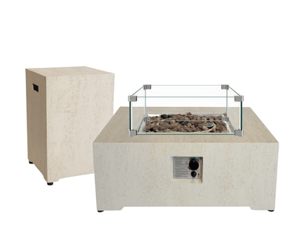 Set de mesa brasero Estate 88 travertino Happy Cocooning