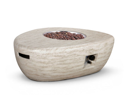 Happy Cocooning vuurtafel set Estate Organic 107 travertin