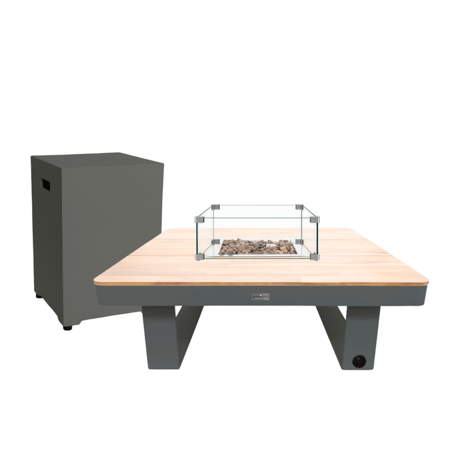Set de mesa brasero Horizon 95 antracita Happy Cocooning