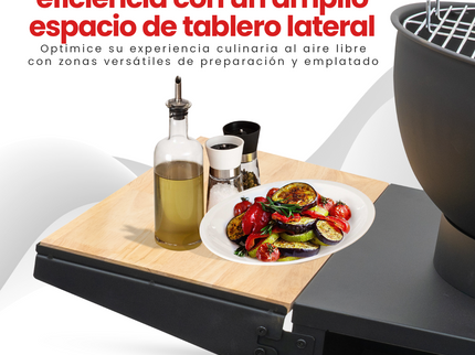 Barbacoa plancha Kjok negro HEAT