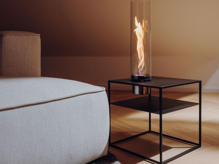 Höfats FIRE FRAME Loungetafel met SPIN air 1200 inbouw