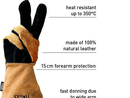 Guantes de protección térmica de cuero höfats