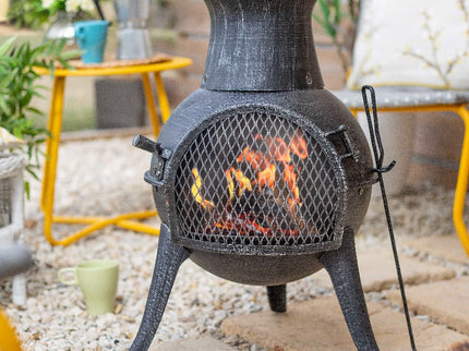 Chimenea de jardín Squat efecto bronce La Hacienda