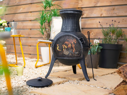 Chimenea de jardín Squat efecto bronce La Hacienda