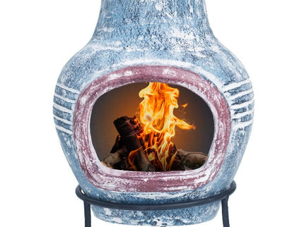 Chimenea mexicana Swirl small azul La Hacienda