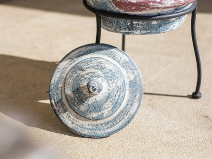 Chimenea mexicana Swirl small azul La Hacienda