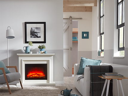 Chimenea eléctrica insertable Lugano Livn