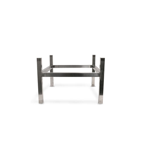 Soporte para pebetero de leña Square 100 cm acero inox MOODZ