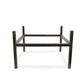 Soporte para pebetero de leña Square 60 cm carbono MOODZ