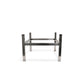 Soporte para pebetero de leña Square 80 cm acero inox MOODZ