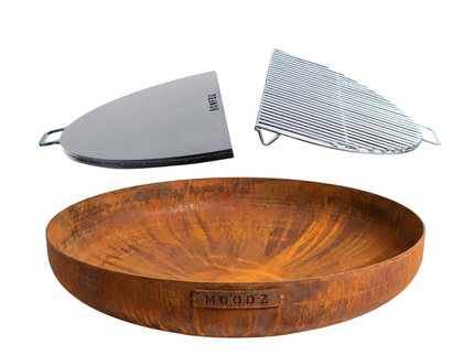 Pack ahorro MOODZ brasero 100 + BonPlancha 1/2 100 + BonGrill 1/2 100
