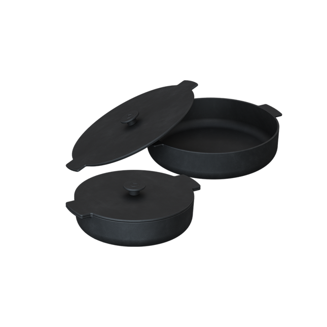 Set de sartenes de 21 cm y 26 cm de hierro fundido  OFYR