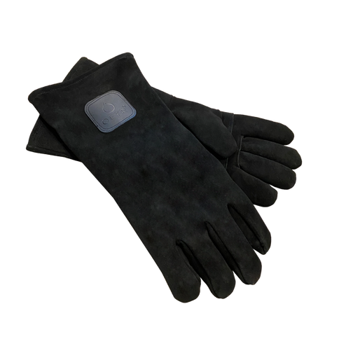 Guantes barbacoa de ante negro OFYR