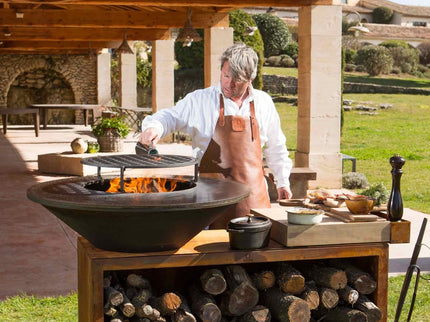 Barbacoa plancha Island 100 acero corten OFYR