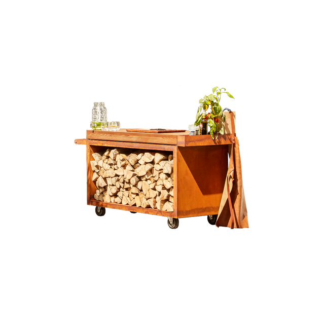 Mesa de trabajo Mise en Place PRO 135 acero corten OFYR